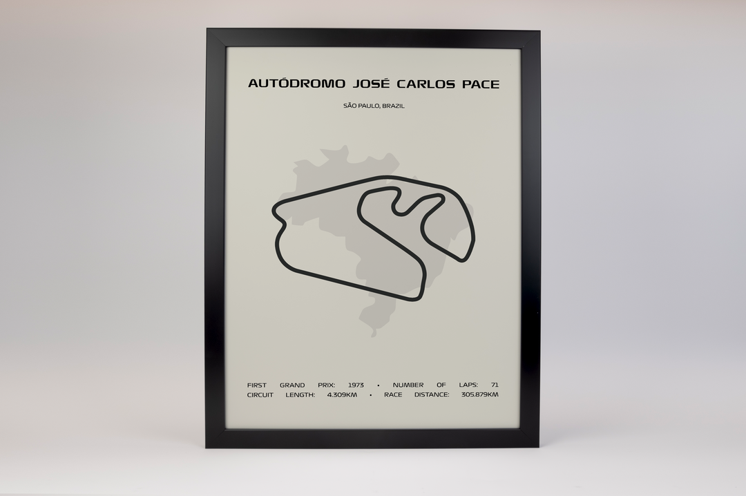 Autódromo José Carlos Pace Poster – Minimal Series