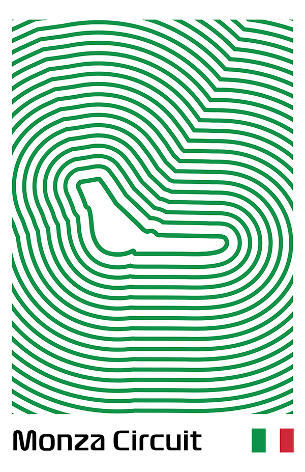 Autodromo Nazionale Monza Poster – Line Series
