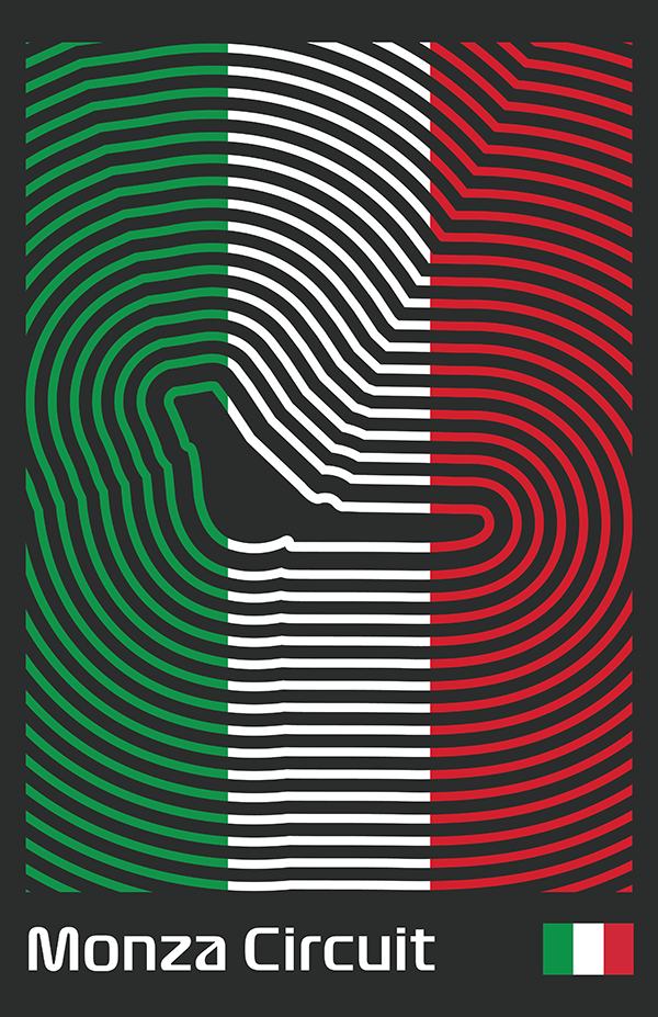 Autodromo Nazionale Monza Poster – Line Series