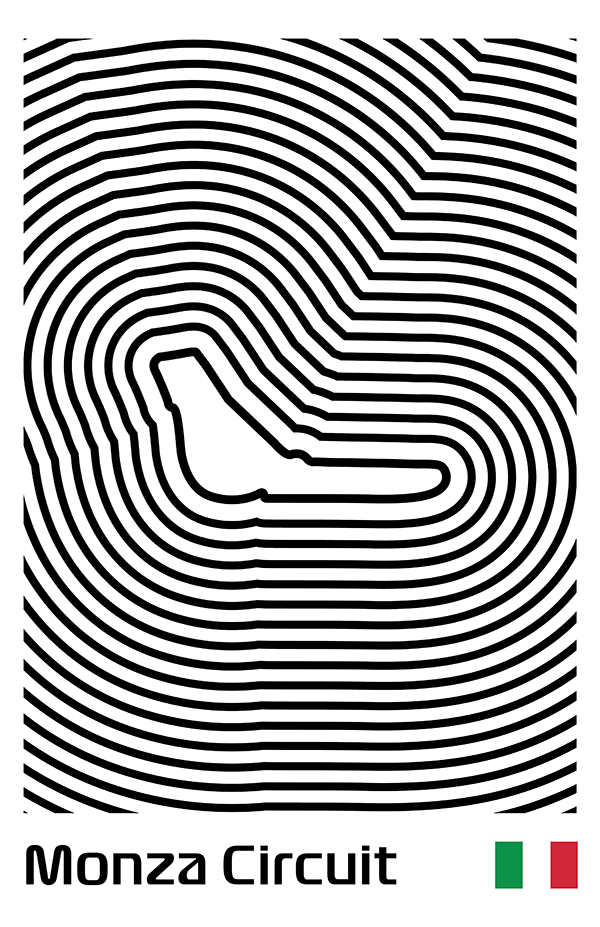 Autodromo Nazionale Monza Poster – Line Series