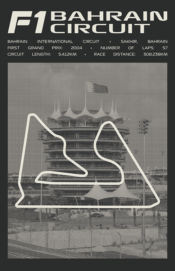 Bahrain International Circuit Poster – Picture Series