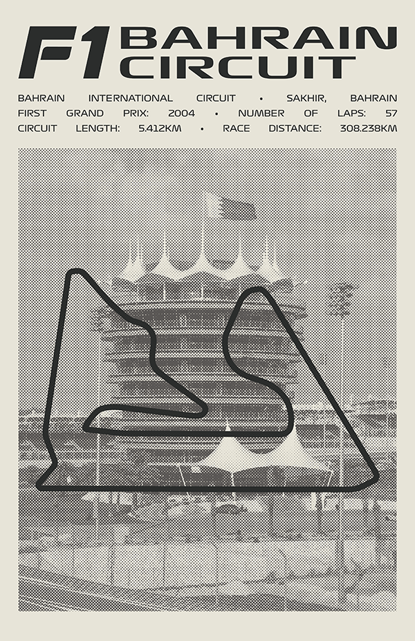 Bahrain International Circuit Poster – Picture Series