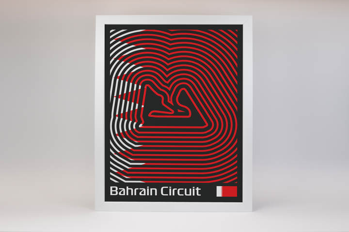 Bahrain International Circuit Poster – Line Series