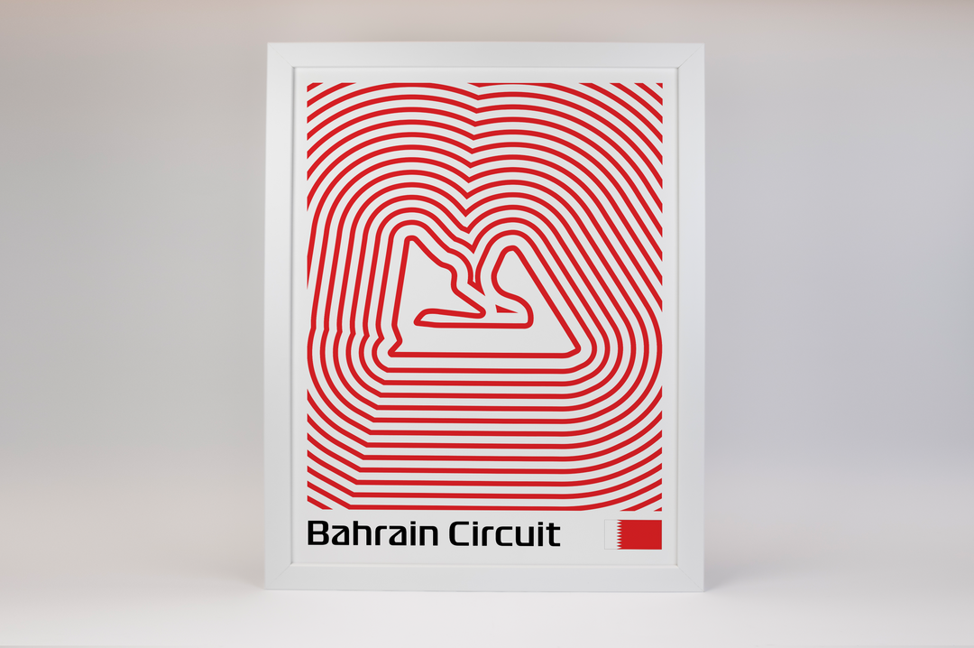Bahrain International Circuit Poster – Line Series