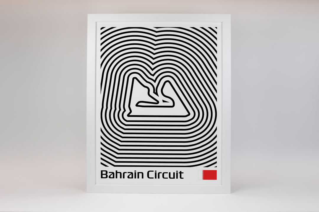 Bahrain International Circuit Poster – Line Series
