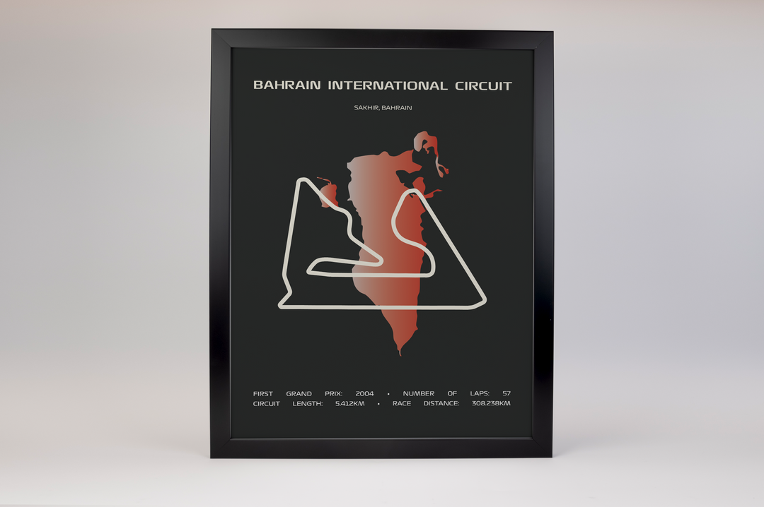 Bahrain International Circuit Poster – Minimal Series