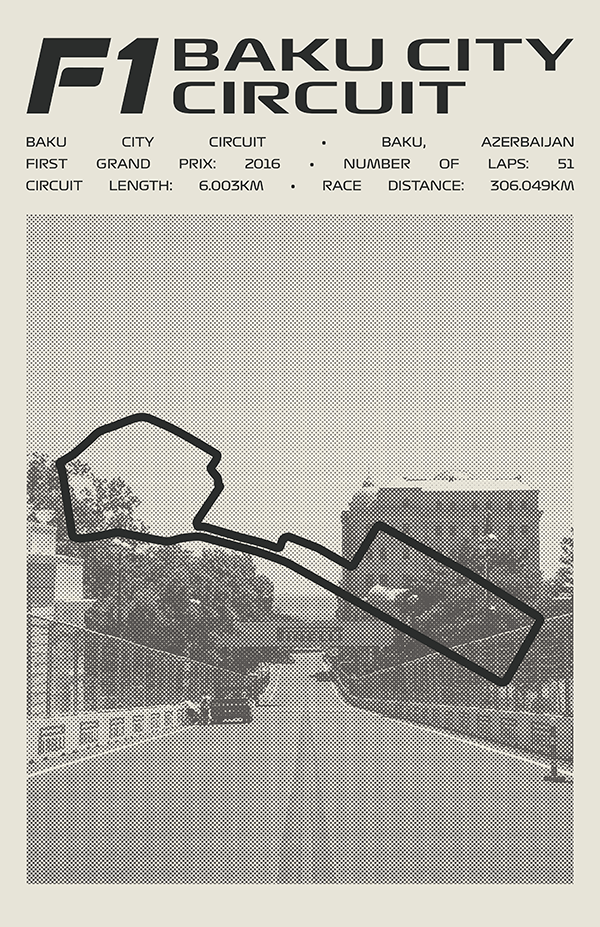 Baku City Circuit Poster – Picture Series
