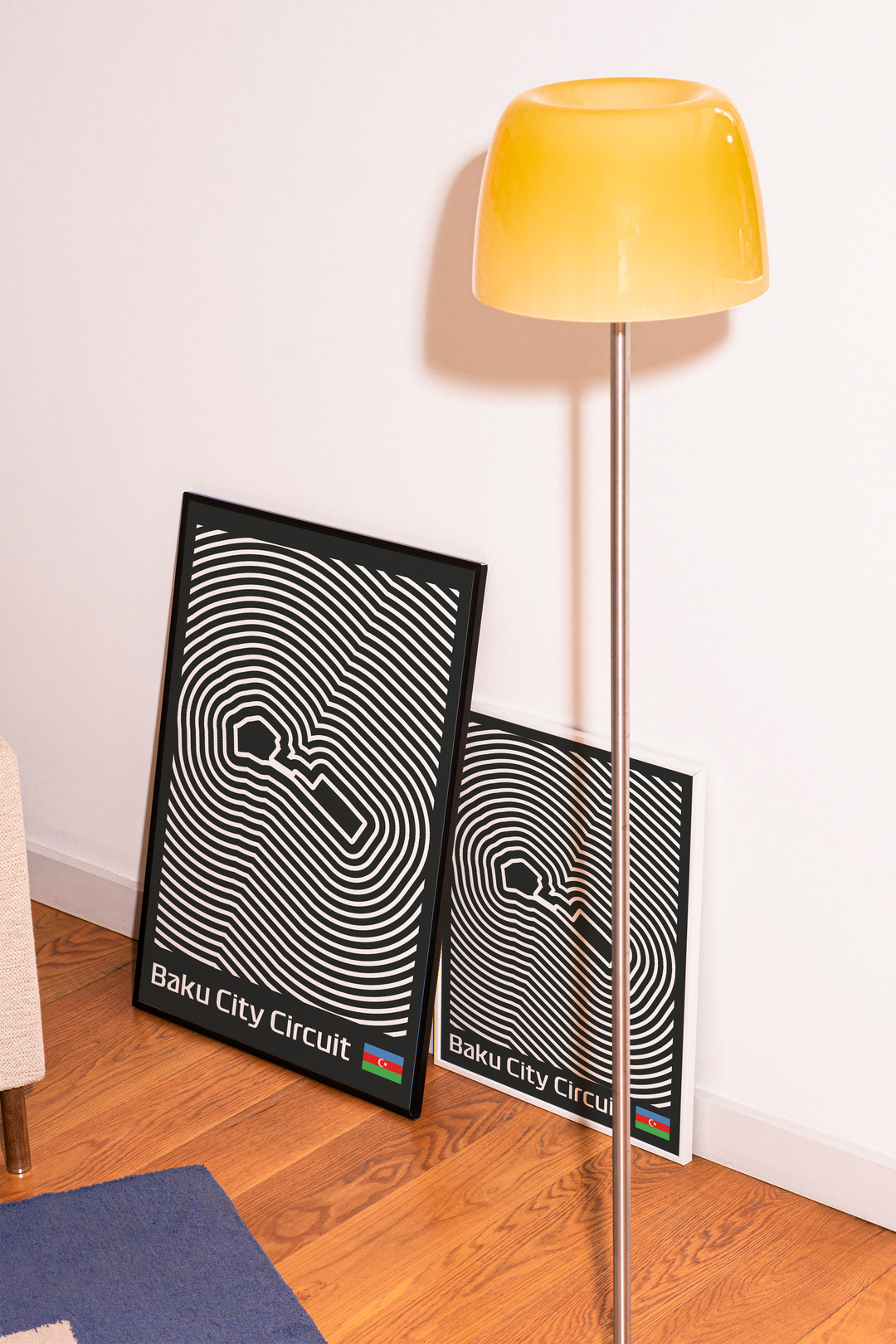 Baku City Circuit Poster – Line Series
