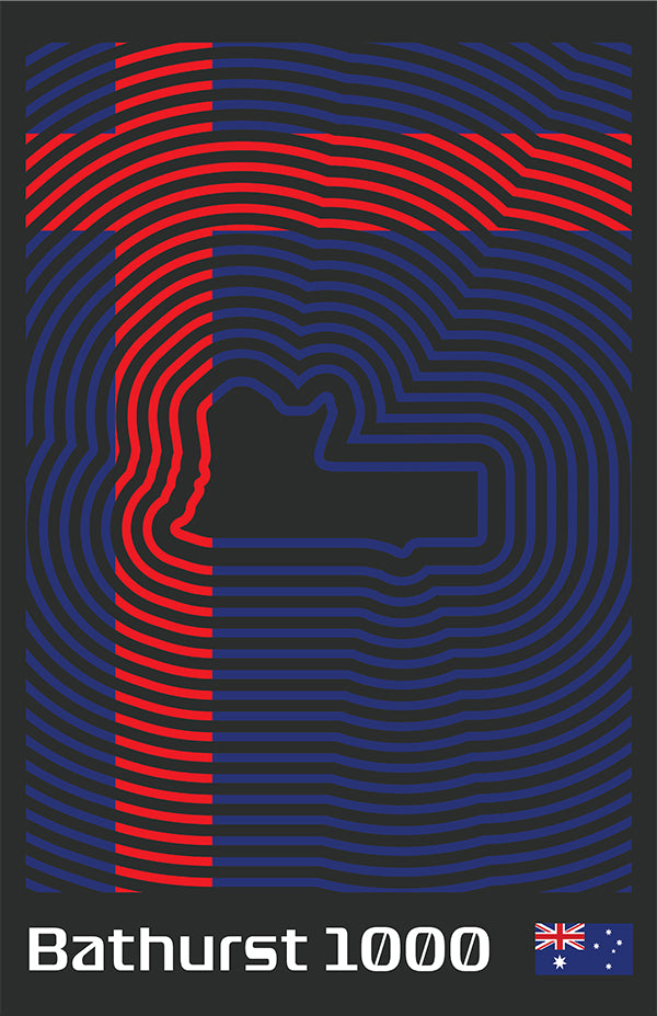 Bathurst 1000 Poster – Line Series