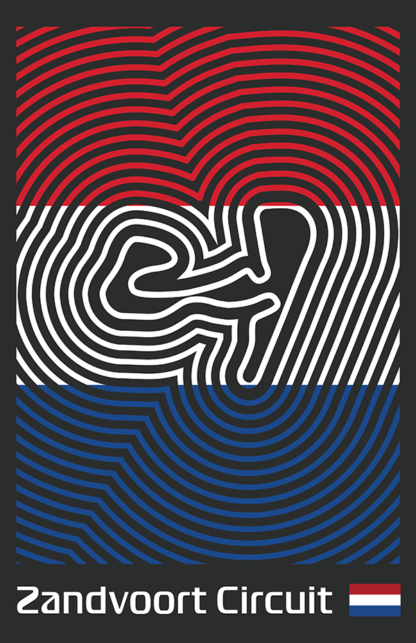 Circuit Zandvoort Poster – Line Series