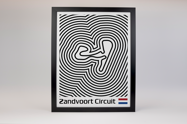 Circuit Zandvoort Poster – Line Series