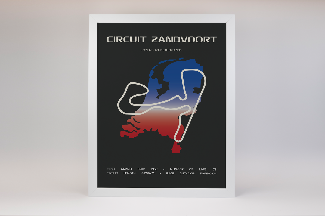 Circuit Zandvoort Poster – Minimal Series