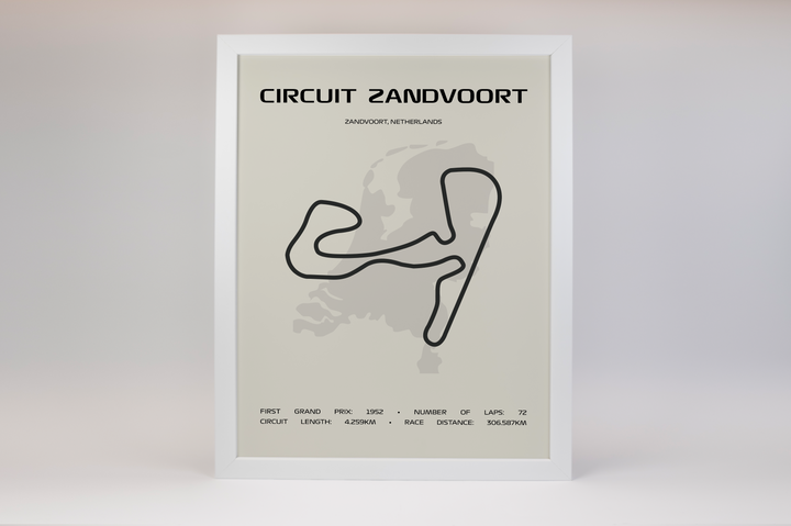 Circuit Zandvoort Poster – Minimal Series