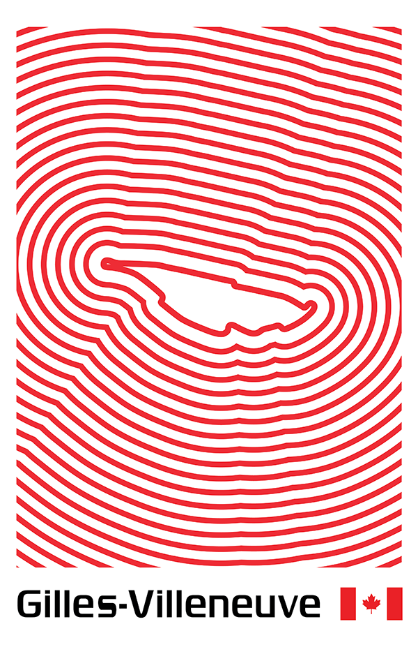 Circuit Gilles-Villeneuve Poster – Line Series