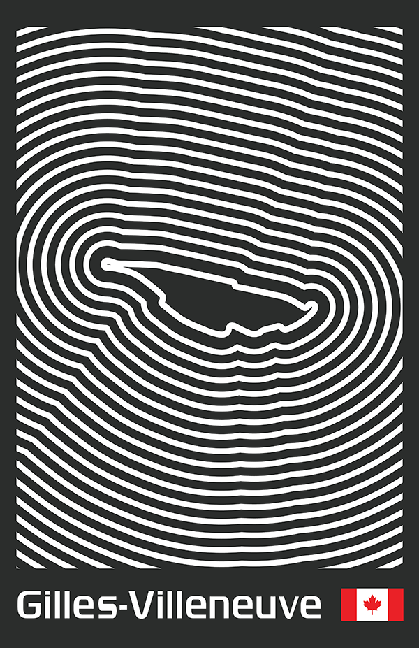 Circuit Gilles-Villeneuve Poster – Line Series