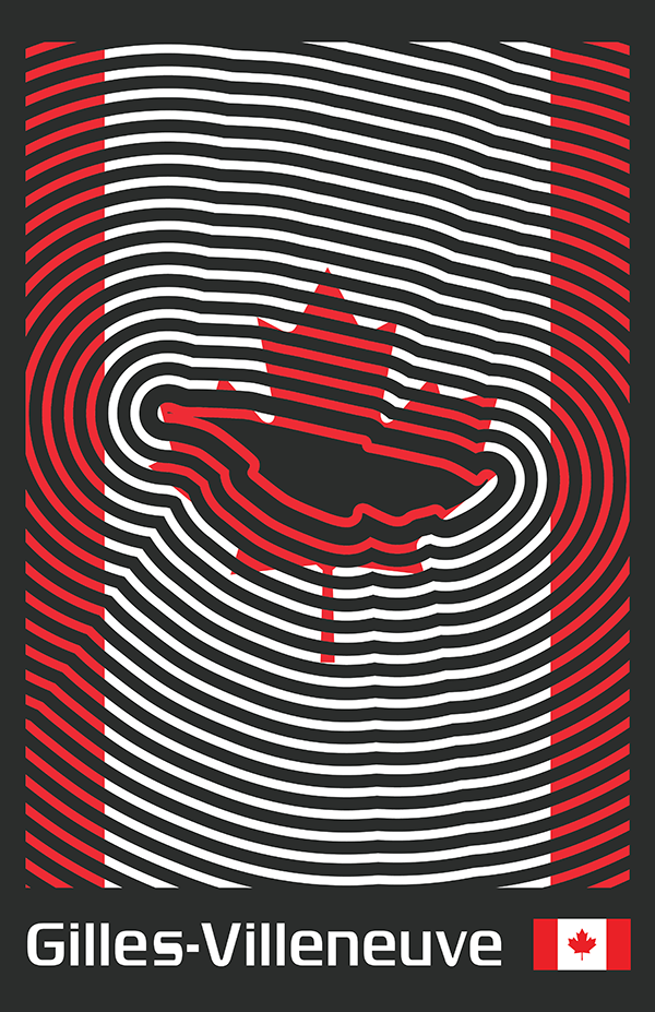 Circuit Gilles-Villeneuve Poster – Line Series