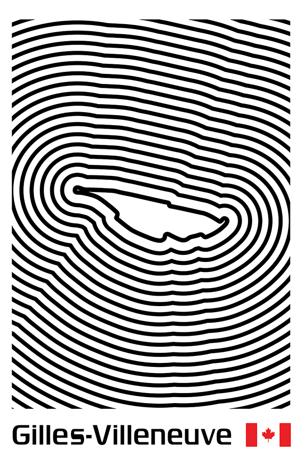 Circuit Gilles-Villeneuve Poster – Line Series