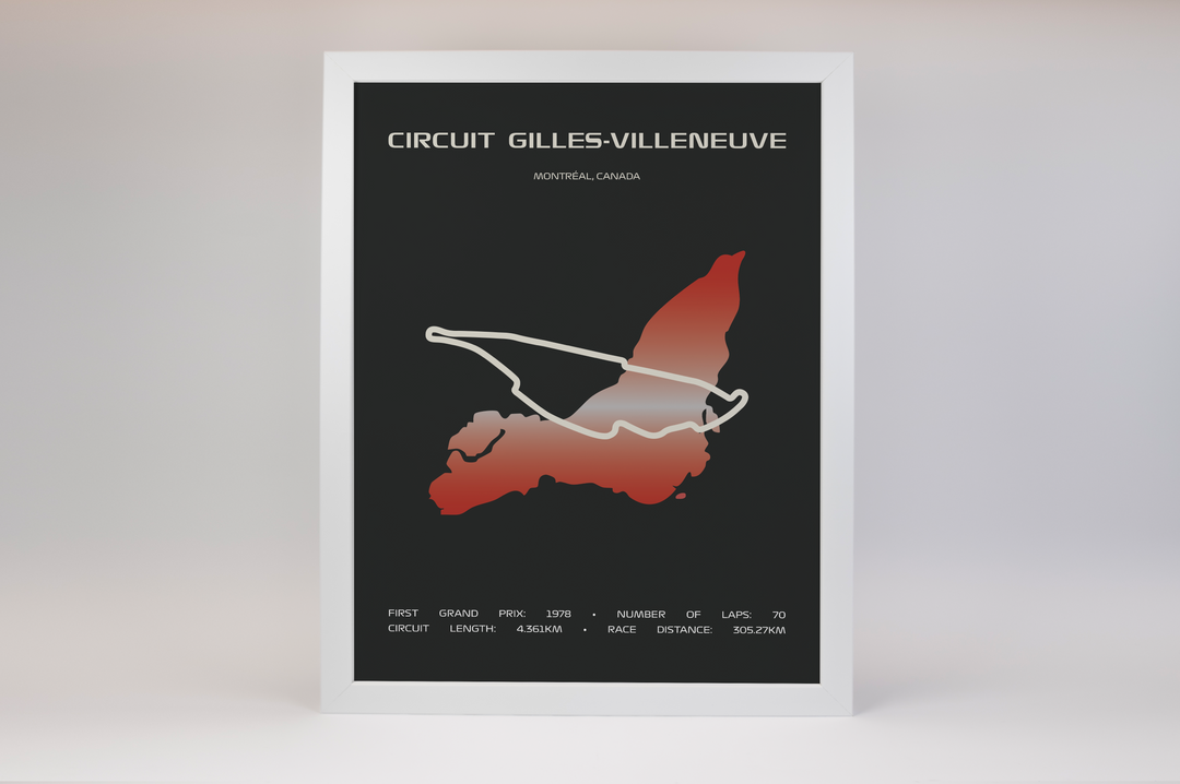 Circuit Gilles-Villeneuve Poster – Minimal Series