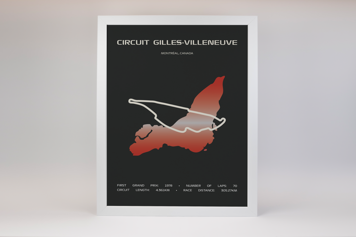 Circuit Gilles-Villeneuve Poster – Minimal Series