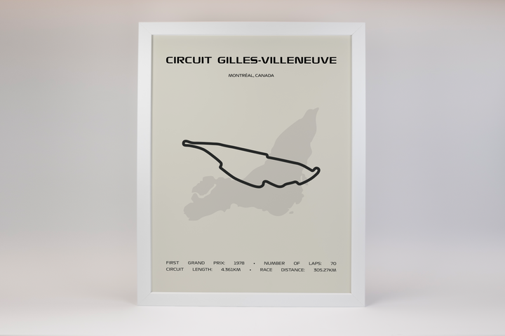 Circuit Gilles-Villeneuve Poster – Minimal Series