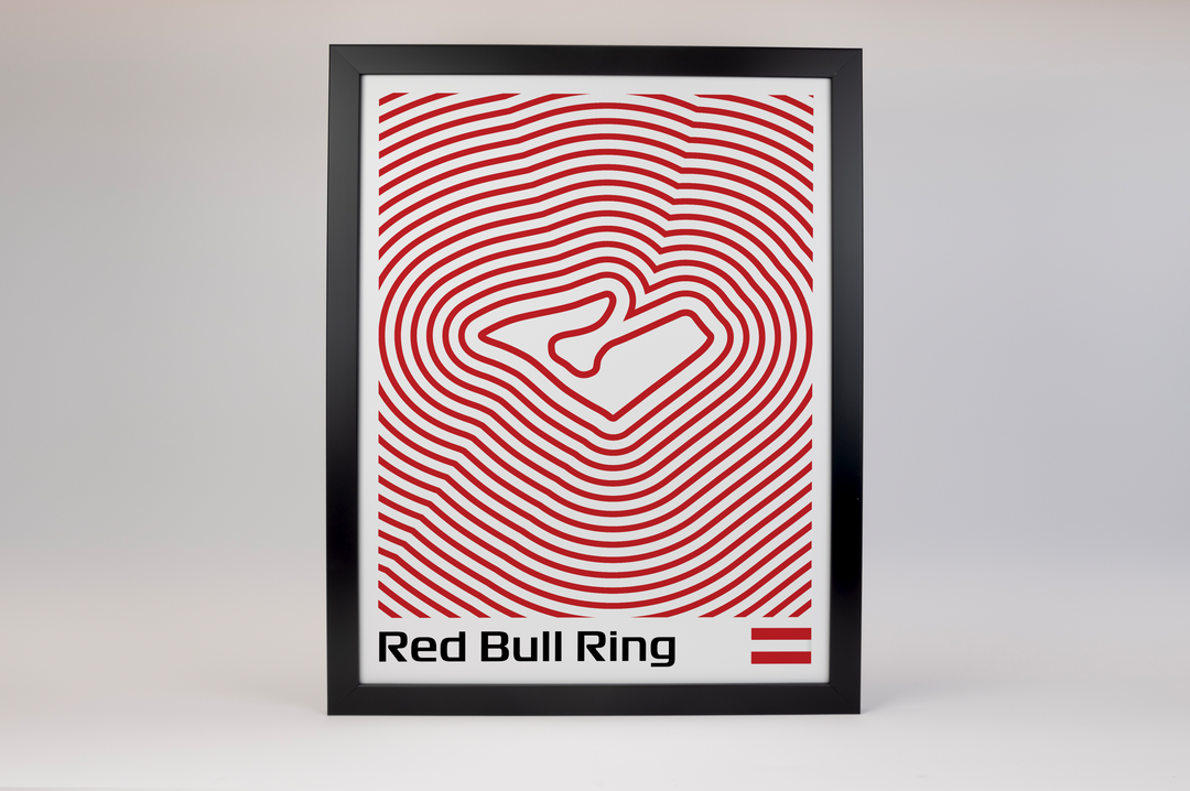 Red Bull Ring Poster – Line Series