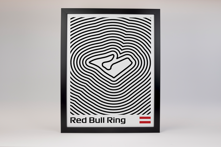 Red Bull Ring Poster – Line Series