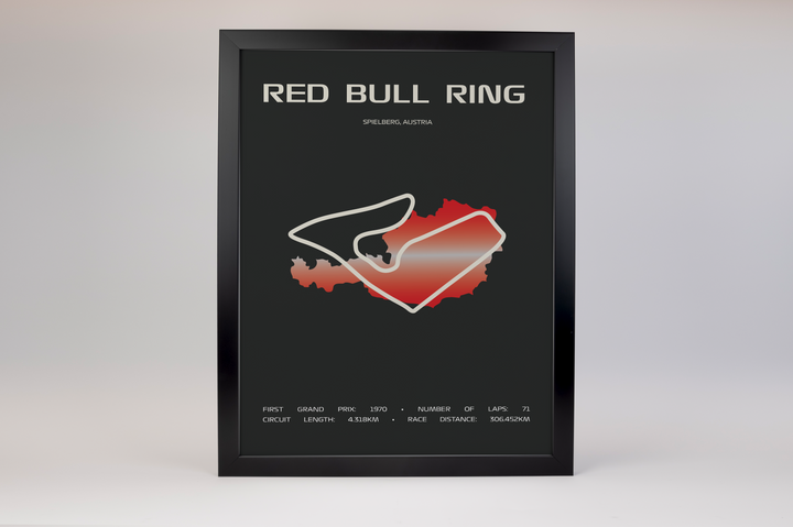 Red Bull Ring Poster – Minimal Series