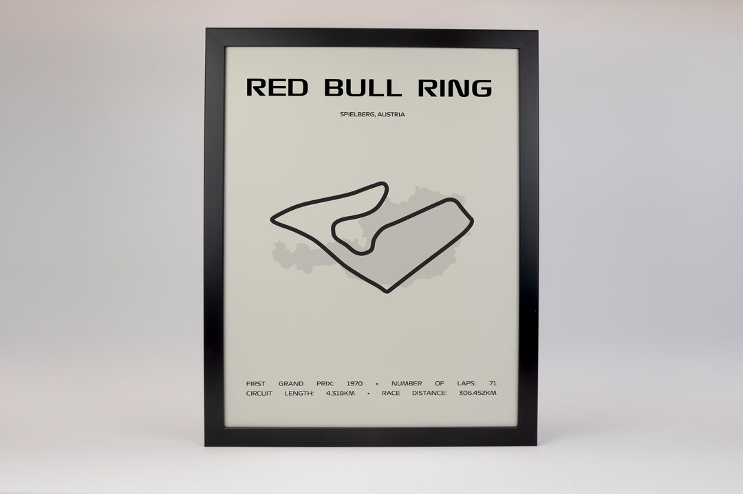 Red Bull Ring Poster – Minimal Series