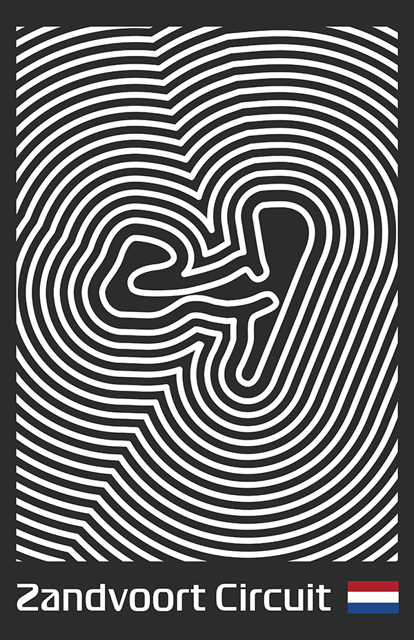 Circuit Zandvoort Poster – Line Series