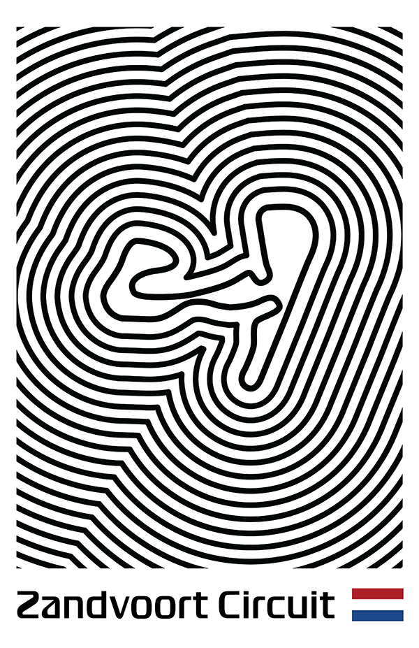 Circuit Zandvoort Poster – Line Series
