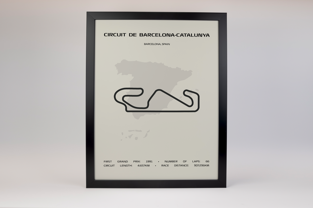 Circuit de Barcelona-Catalunya Poster – Minimal Series