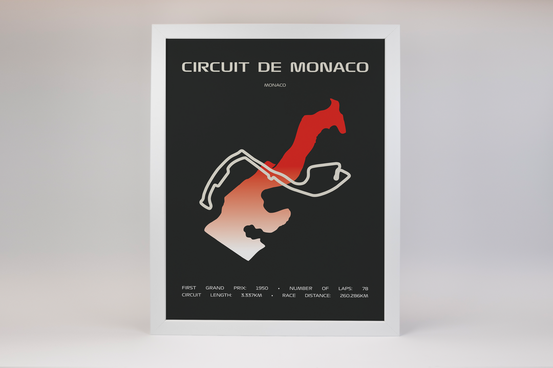 Circuit de Monaco Poster – Minimal Series