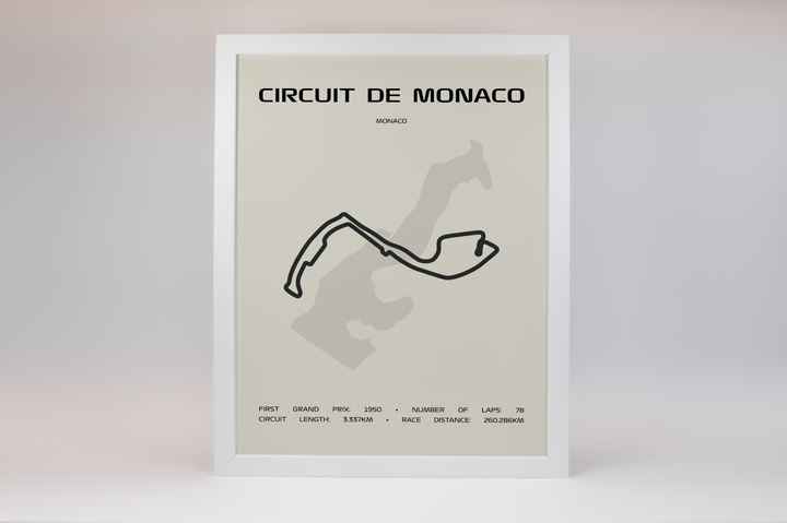 Circuit de Monaco Poster – Minimal Series