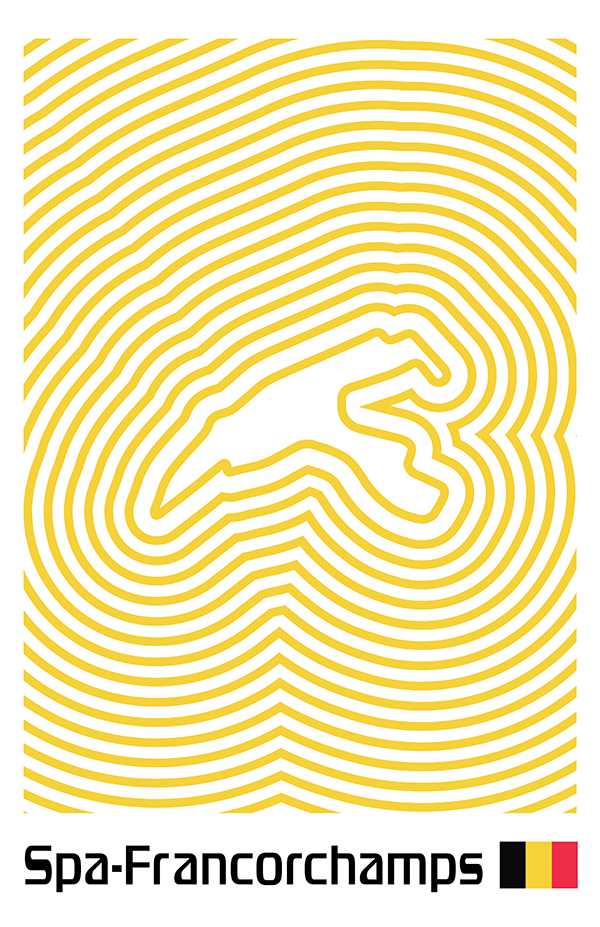 Circuit de Spa-Francorchamps Poster – Line Series