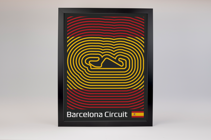Circuit de Barcelona-Catalunya Poster – Line Series