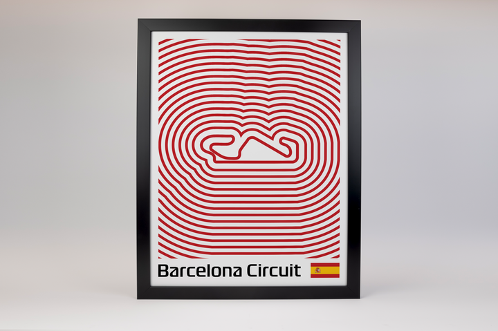Circuit de Barcelona-Catalunya Poster – Line Series