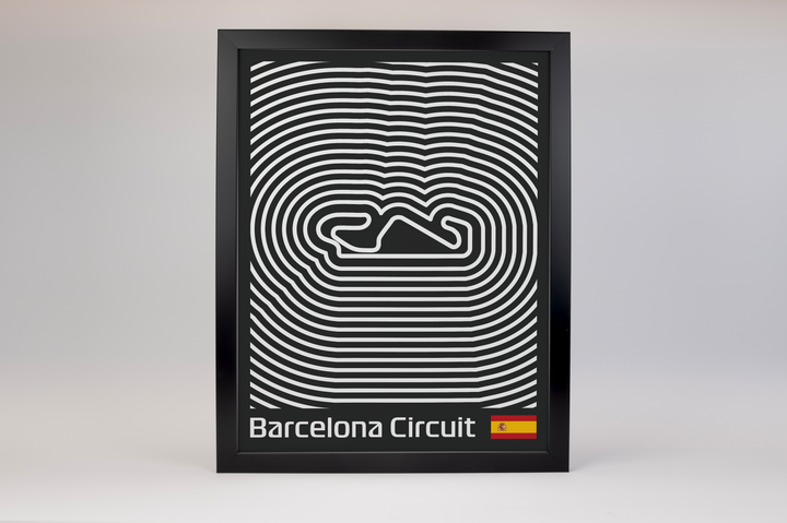 Circuit de Barcelona-Catalunya Poster – Line Series