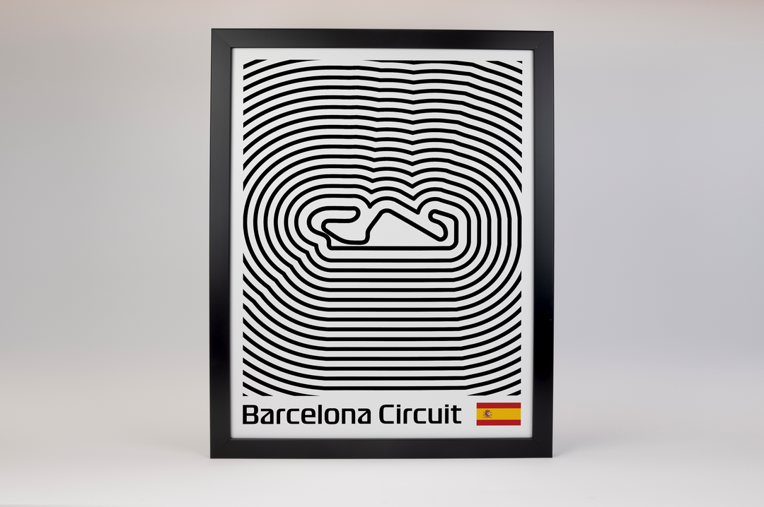 Circuit de Barcelona-Catalunya Poster – Line Series
