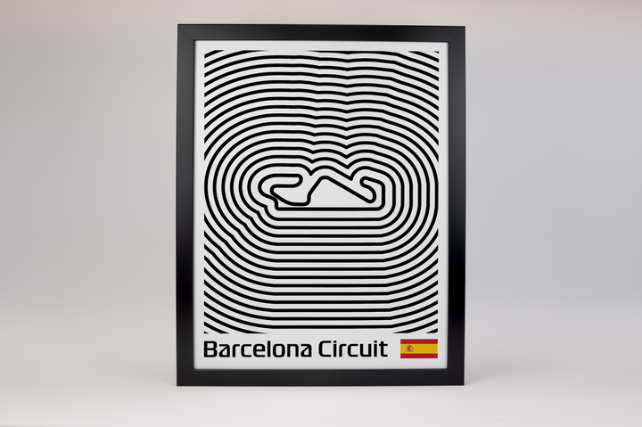 Circuit de Barcelona-Catalunya Poster – Line Series