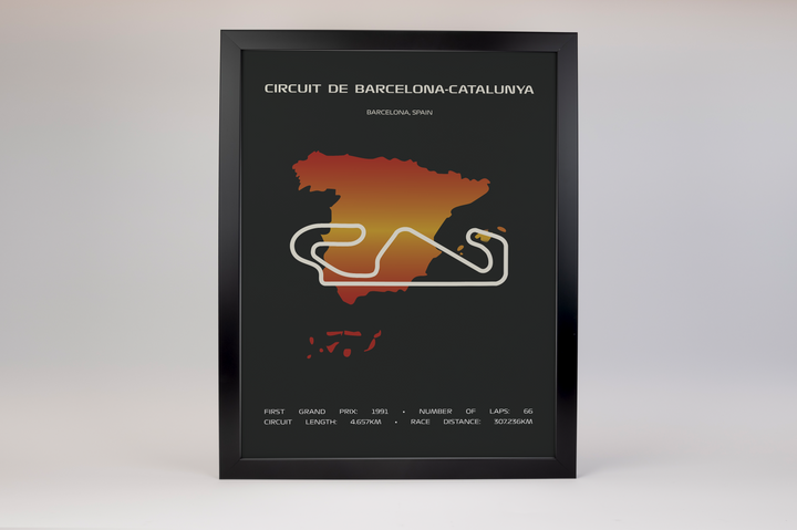 Circuit de Barcelona-Catalunya Poster – Minimal Series