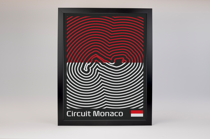 Circuit de Monaco Poster – Line Series