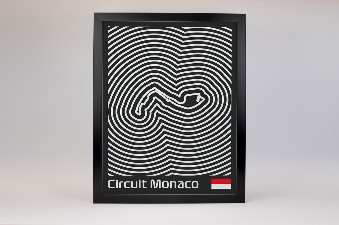 Circuit de Monaco Poster – Line Series