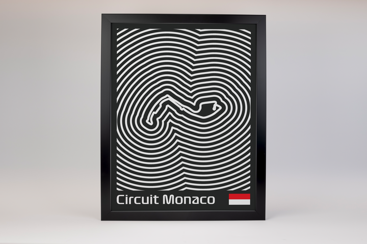 Circuit de Monaco Poster – Line Series