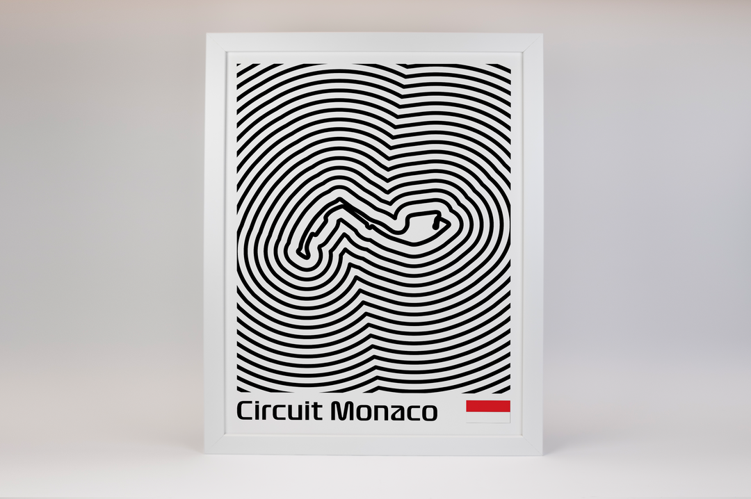 Circuit de Monaco Poster – Line Series