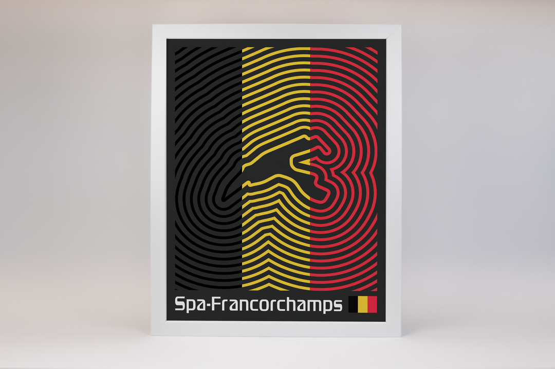 Circuit de Spa-Francorchamps Poster – Line Series