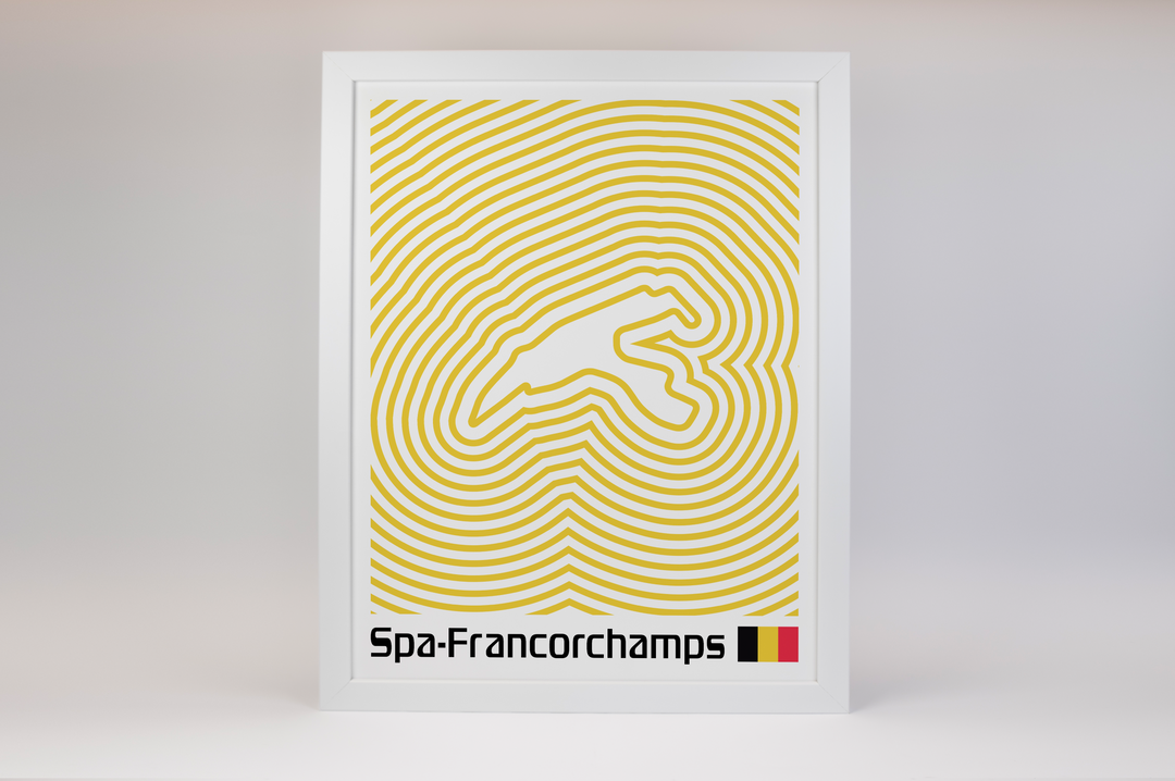 Circuit de Spa-Francorchamps Poster – Line Series