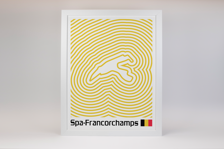 Circuit de Spa-Francorchamps Poster – Line Series