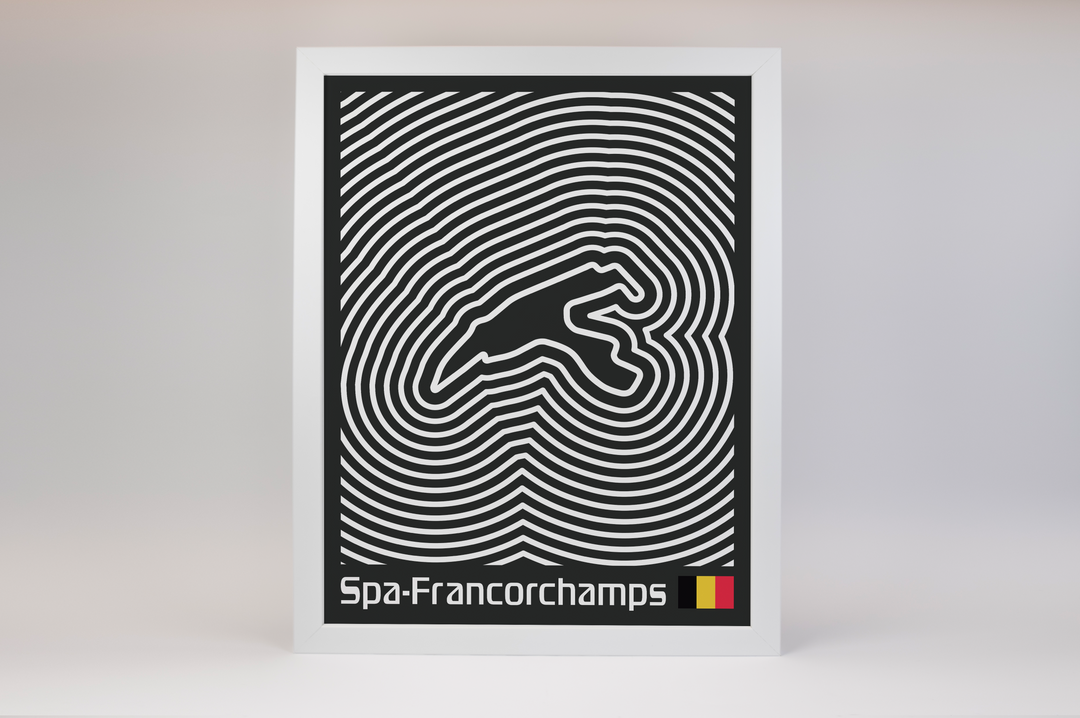 Circuit de Spa-Francorchamps Poster – Line Series