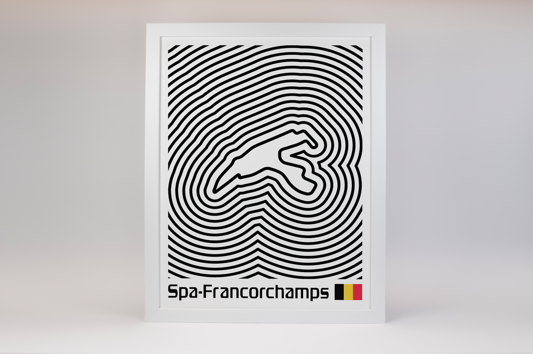 Circuit de Spa-Francorchamps Poster – Line Series