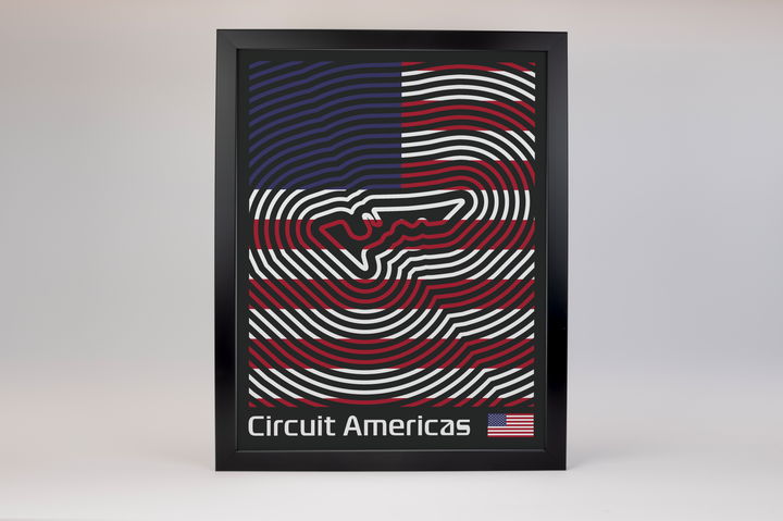 Circuit of The Americas Poster – Line Series
